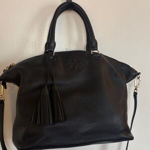 Tory Burch Black Leather Shoulder Bag